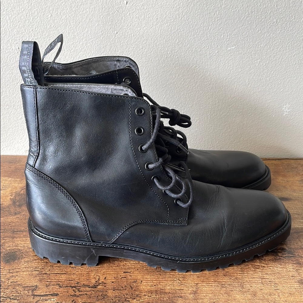 Gordon Rush- Men's Black Leather Boots